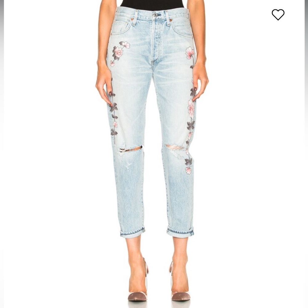 NWOT CITIZENS OF HUMANITY Emerson Slim Boyfriend Jeans Sz 26 Z336